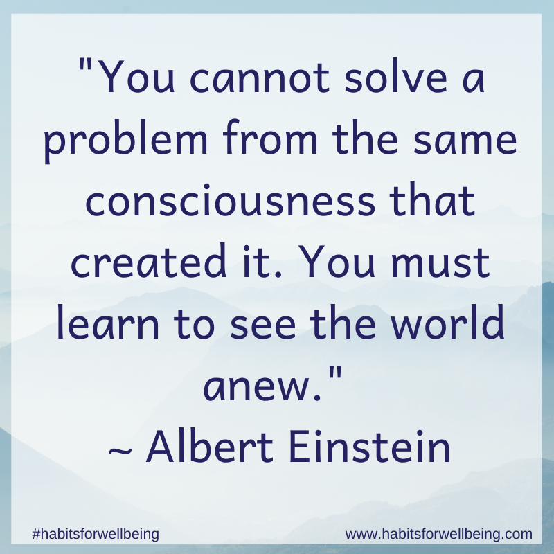 Albert Einstein - No problem can be solved from the same